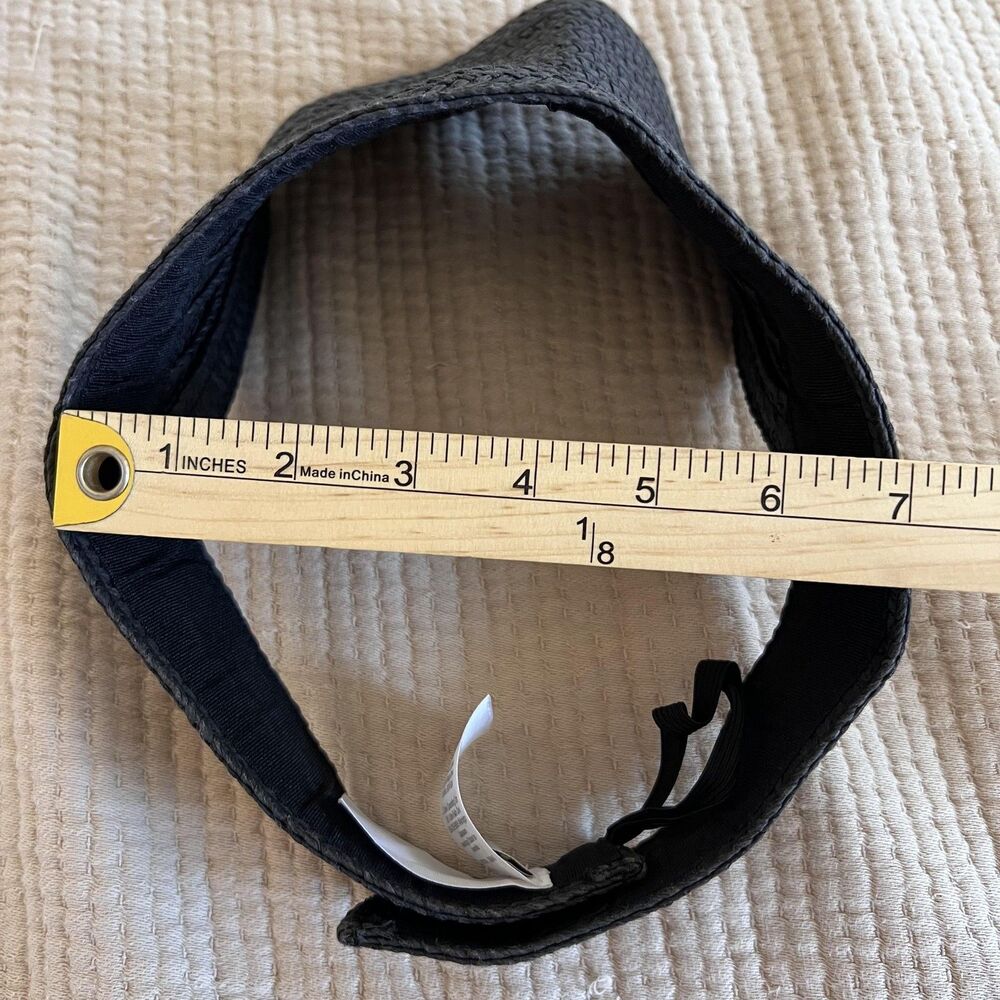 Madewell Hat Cap Strap Back Braided Rollable Sun Visor One Size Womens NE961 - Picture 8 of 11